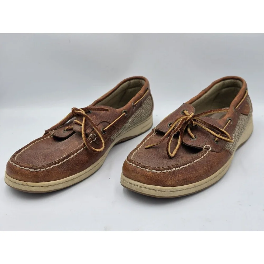 Sperry Top-Sider Women's Bluefish 2-Eye Boat Shoes Brown Tan Size 11